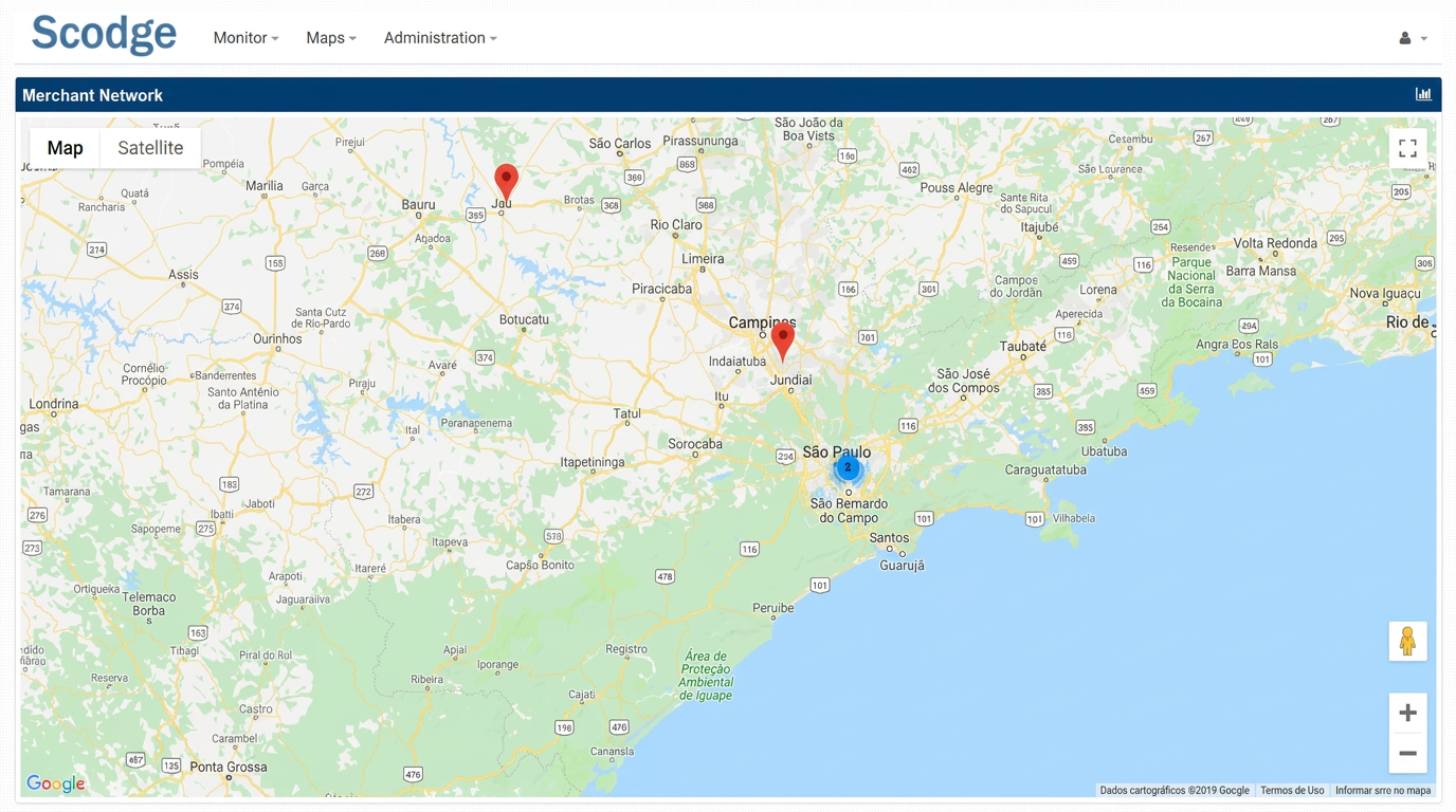 Merchant Network Map